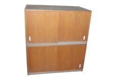 alter Schrank Schiebetür Türschrank Aktenschrank old vintage Schrank  Holz