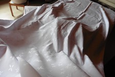 Tafeltuch Tischdecke weiß 145 x 265  cm modernes florales Design