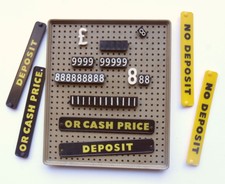 SHOP PREIS ANZEIGESCHILD VINTAGE 1950ER STÄNDER WECHSELBARE ZAHLEN EINZELHANDELSVERKÄUFE