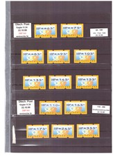 BUND AUTOMATENMARKEN 22 postfr. Sätze mit ZN Ausgabe vom 22.10.99, Versandstelle