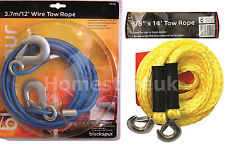 Schwerlast Abschleppseil mit Verriegelung Haken für Abschleppen Auto Wohnwagen Boote Recovery