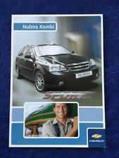 Chevrolet Nubira Kombi Sport Prospekt 2006 Prospektblatt