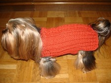 Hundepullover Pullover Handarbeit Hund Hundin-Strickjacken Hundin-Pullover 