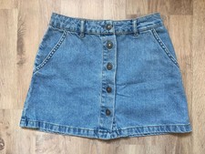 Subdued Jeans Mini Rock mit Knopfleiste blau light blue Denim Gr. XS wie NEU