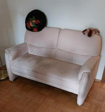 2er Sofa - beige Stoff - ca. 143 breit