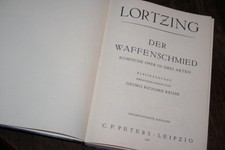 LORTZING - DER WAFFENSCHMIED. Komische Oper in drei Akten
