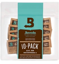 10 x Boveda 62% RH, Pack à 8 g Befeuchter + J. Hülle Gratis.