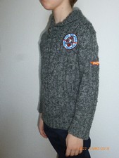Disney Planes Strickpullover Pullover Jungen Gr. 116 grau