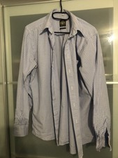 Trachten Hemd Hellblau weiß kariert Gr. 43 Hammerschmid Landhaus Slim Fit