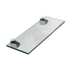 B Ware / 30x10CM Glas Regal Halterung Glasregal Glasboden Wandregal Badregal 1