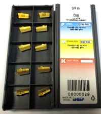10 ISCAR Wendeplatten zum Stechen GFF 4N IC656 P20-40 M20-40 b=4mm Neu D0463