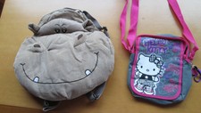 1 Kinderrucksack + 1 Hello Kitty Handtasche Kinder/Mädchen Rucksack Kindergarten