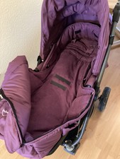 Kombi Kinderwagen Teutonia, Ledersitz, Lila
