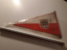 DUISBURG (3. von 10) Fahrradwimpel 60er/70er Stoff & Plastik Retro Vintage