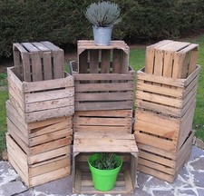 B-WARE - ALTE OBSTKISTEN Apfelkisten Holzkisten Weinkiste Shabby Chic Regal Deko