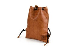 Berliner Bags Rucksack Turnbeutel aus Leder Braun / Camel Unisex
