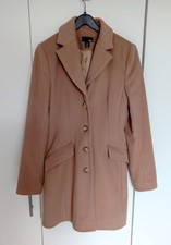 H&M Wollmantel mit Cashmere-Anteil für Damen, braun/camel, Größe 38