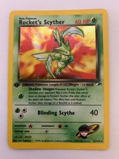 1. Auflage - Rocket's Scyther - Holo seltene Fitnessstudio Heroes 13/132 Pokémonkarte Wotc