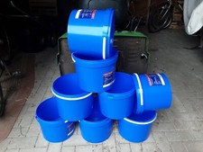 8 Eimer BLAU für Ernte Honig Lebensmittelgeeignet mit 8 Deckel 14kg ca.10 Liter 