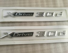 2x XDrive 30d x Drive 3.0d Brief 3D EMBLEM ABZEICHENAUFKLEBER BMW X1 X3 X4 X5 X6