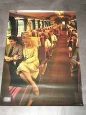 DEUTSCHE BAHN DB ORIGINAL POSTER - ABTEIL 2 / 80er JAHRE VINTAGE DIN A1