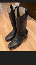 Rancho Westernstiefel 1562 Bikerboots Boots Gr. 39/40 TOP! Made In Mexico!