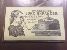 Vintage Werbeschild Lungenexpander Quacksalber Medizinprodukt Medizin USA