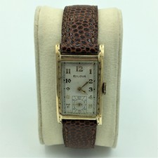 Deko Bulova USA 17 Juwelen 7 Ap 10K Rgp Blende Herren Armbanduhr Laufen