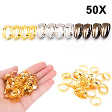 50 Stück 8mm Flat Pad Ring Basen DIY Blank Erkenntnisse für Schmuck