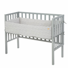 Roba Beistellbett 2in1 grau Style Silbergraue Sterne Babybett Bett Baby-Bett 