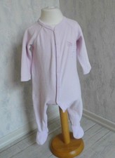 Petit Bateau Schlafanzug Strampler rosa Frontöffnung  Gr. 81 18M