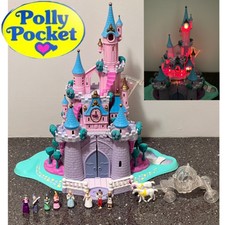 ? Polly Pocket Disney Cinderella Schloss 100% vollständig leuchtet-C