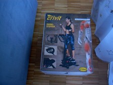 Swing-Stepper mit Griff schwarz "CRIVIT" Fitnessgerät Heimtrainer Trainingsbände