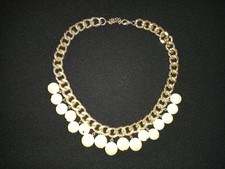 Primark Atmosphere gold gelb Pearl Bib Aussage Mode Halskette