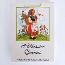 schönes altes Heilkräuter Quartett - vollständiges Kartenspiel