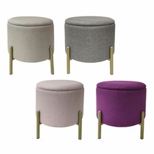 Echtwerk Sitzhocker Logan Stauraum Aufbewahrungsbox Polsterhocker Hocker B-WARE