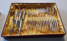 Prinz Solingen 100er Silberauflage Besteck 24teilig für 6 Personen 100-20