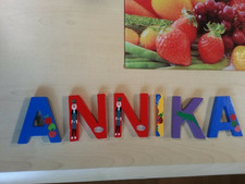Holzbuchstaben Name ANNIKA