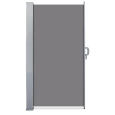 B-Ware Seitenmarkise Sichtschutz ausziehbar grau Balkon 200x300cm Terrasse Rollo