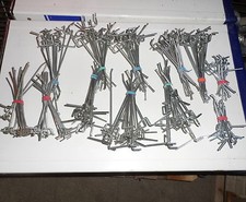 Posten 150x Haken Einfachhaken 8 12 20 cm wie neu Werkstatt Wandhaken Tego Regal