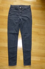 H&M DIVIDED - Damen Jeans - Stretch - slim fit skinny - anthrazit - Gr. 40/42
