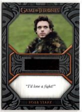 Game Of Thrones Iron Anniversary S2, QC4 Robb Stark Kostüm Material Quote Card