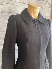 H&M Mantel Wollmantel schwarz 38 36 S Gothic