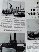 Sa10d 1980s Artikel den Tod des alten Paddel Rad Schlepper bei Yarmouth