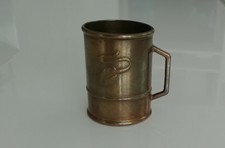 Messing Kupfer Kaffeebohne Messbecher Espresso Doppio Barista Profi Camping