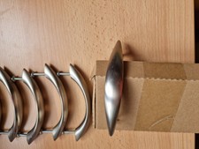 Türgriffe für Möbel, Metall, silber, gebürstet