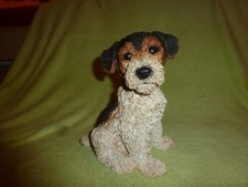 Gartenfigur Hund Welpe  Garten Deko lebensecht Figur