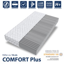 Matratze Kaltschaum 90x200 140x200 7 Zonen COMFORT Plus H3 WELLNESS Orthopädisch