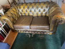 Chesterfield Devon XL 3Sitz Sofa  Leder Narben Leder E1000