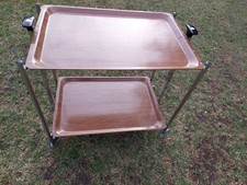  70er Jahre Rollwagen Vintage Bar klappbar Tisch
